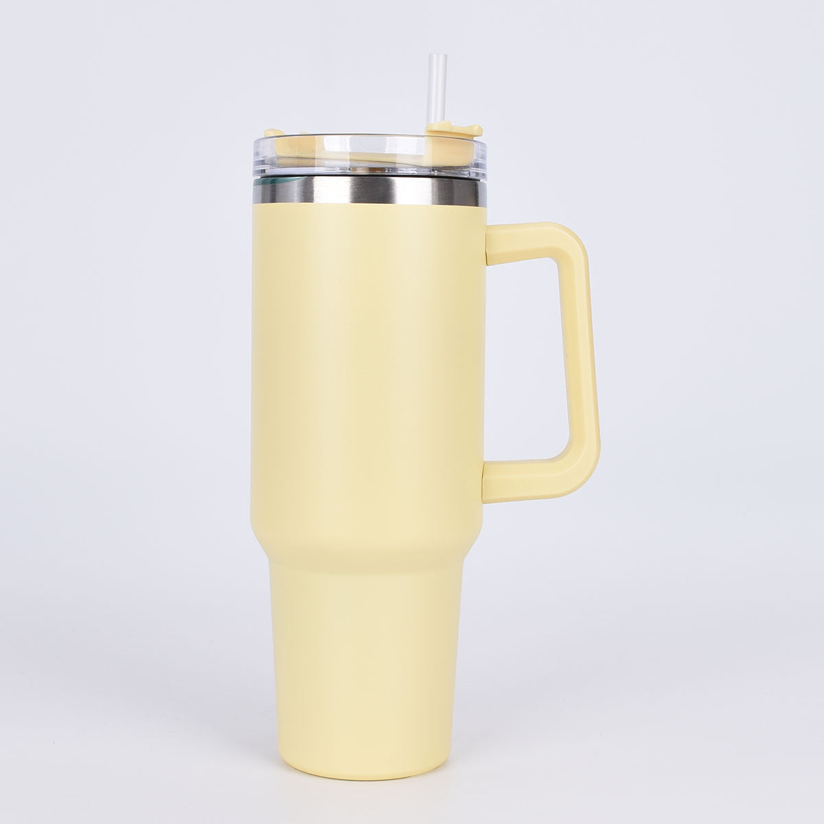 Ice Cup 304 Stainless Steel 40oz Car Cup Large Capacity Thermos Cup Straw Cup Cold Coffee Car Water Cup