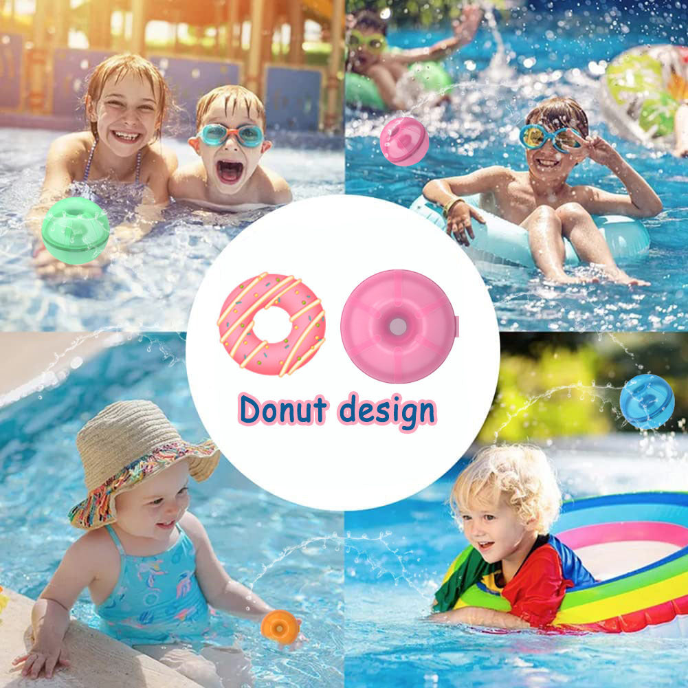 Amazon cross-border summer hot sale upgraded version of water explosion ball new water toy magnet water ball donut water ball