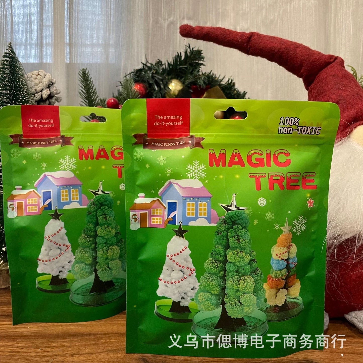 Large magic tree colorful Christmas tree magical watering will bloom paper tree crystal creative Christmas gift