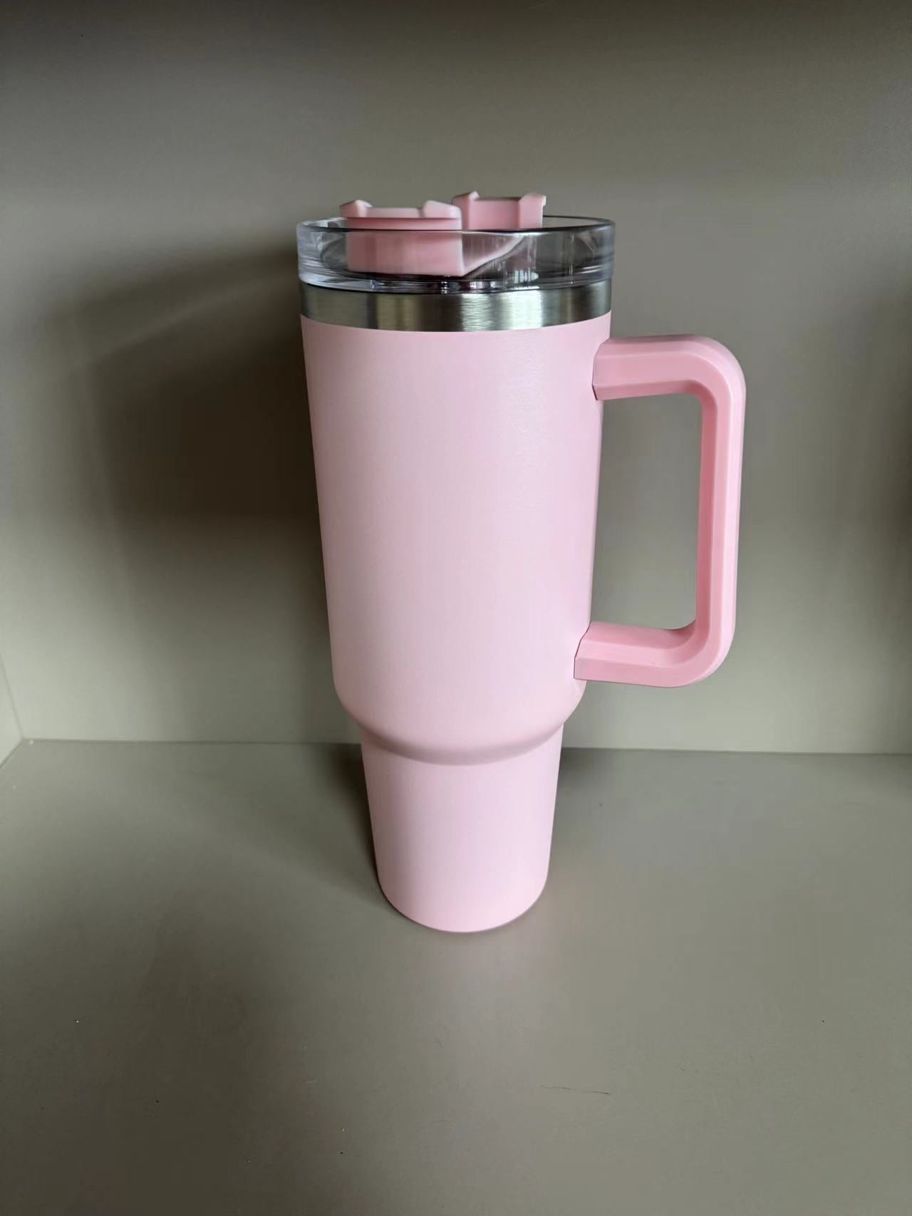 Ice Cup 304 Stainless Steel 40oz Car Cup Large Capacity Thermos Cup Straw Cup Cold Coffee Car Water Cup