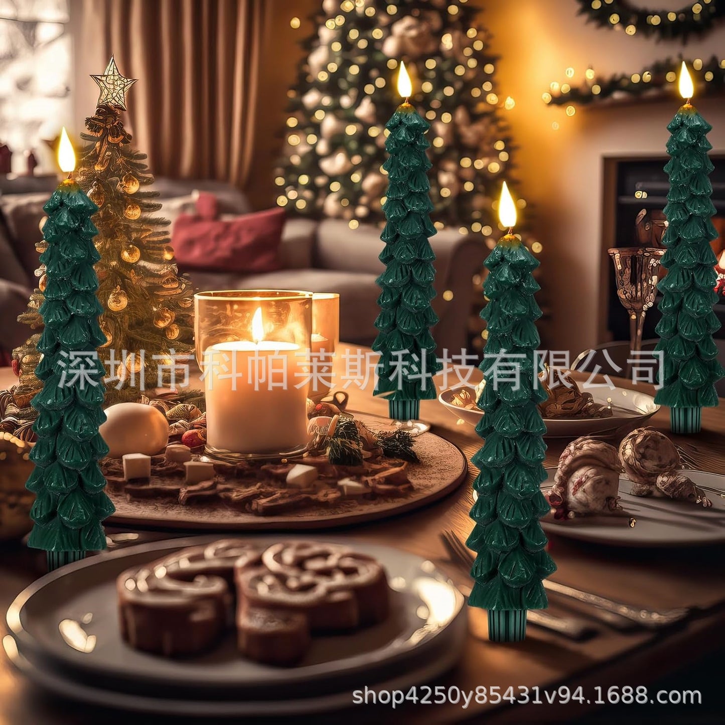 Candle lights Christmas led candle lights decorations Amazon hot sale source spot