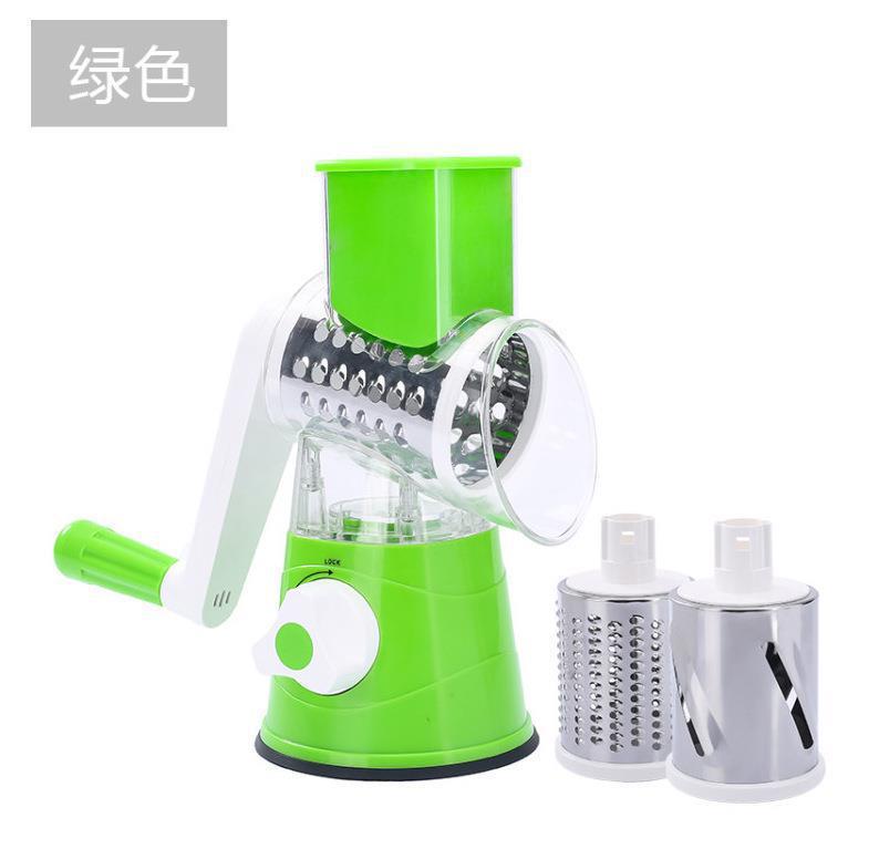 Multifunctional hand-cranked vegetable cutter household kitchen manual vegetable machine grater slicer drum vegetable cutter