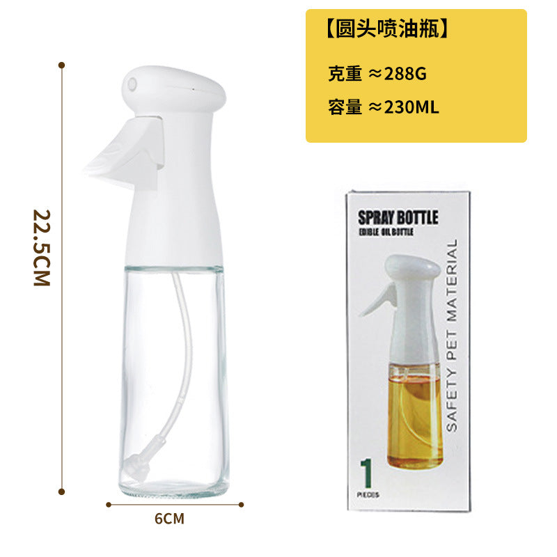 Glass oil sprayer household kitchen oil tank pot soy sauce vinegar seasoning bottle edible oil leak-proof oil pot atomizing oil spray bottle