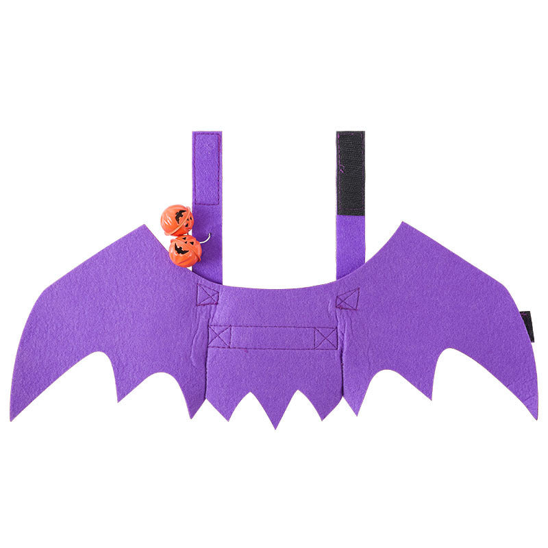 Cross-border new cat clothes, Halloween dog clothes, pet clothes, bat wings, bell style