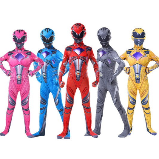 Halloween children's costumes Power Rangers cosplay clothes two-dimensional anime bodysuit