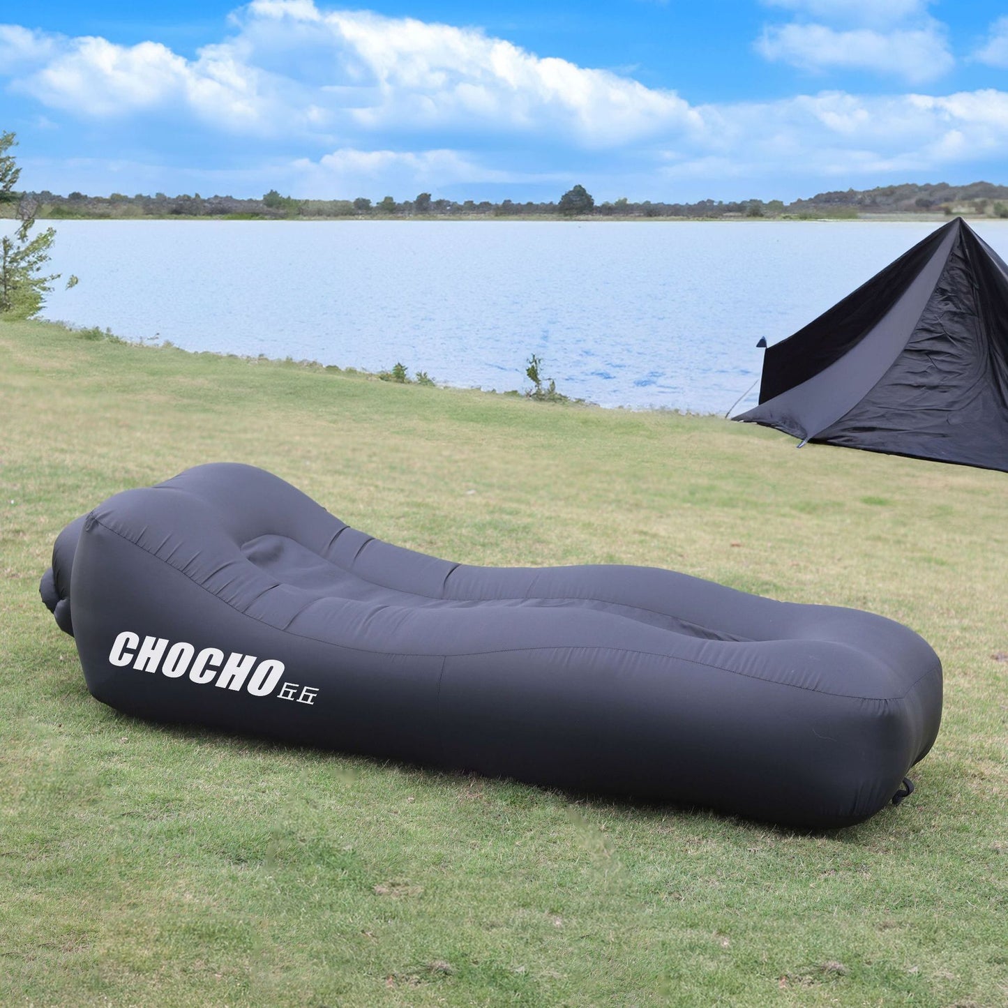 Shenzhen factory 2022 hot-selling amphibious lazy inflatable bed outdoor camping fast inflatable sofa