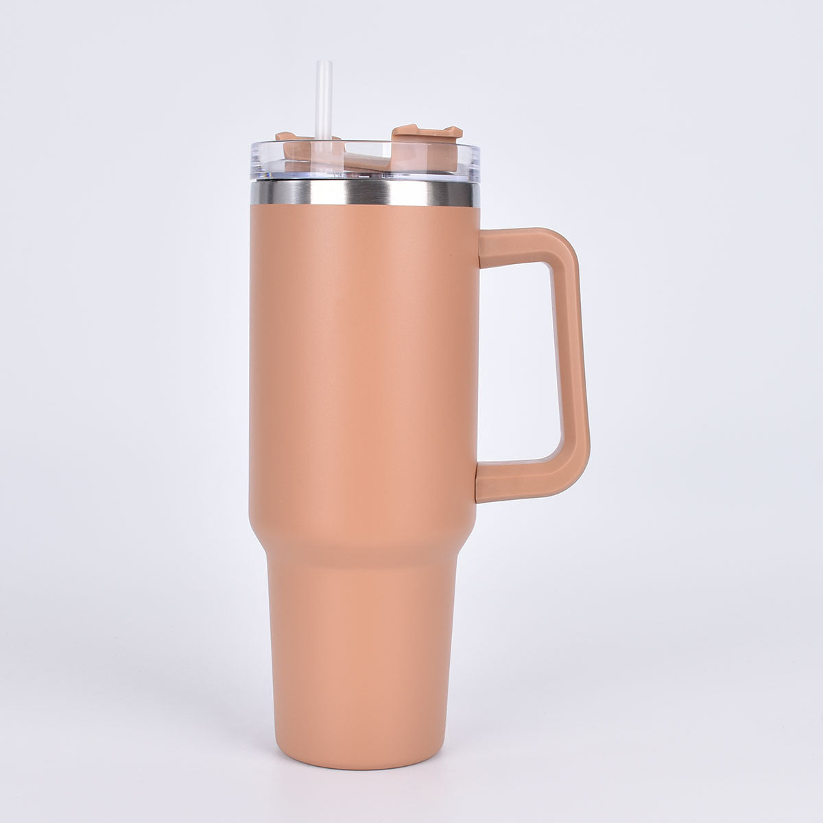 Ice Cup 304 Stainless Steel 40oz Car Cup Large Capacity Thermos Cup Straw Cup Cold Coffee Car Water Cup