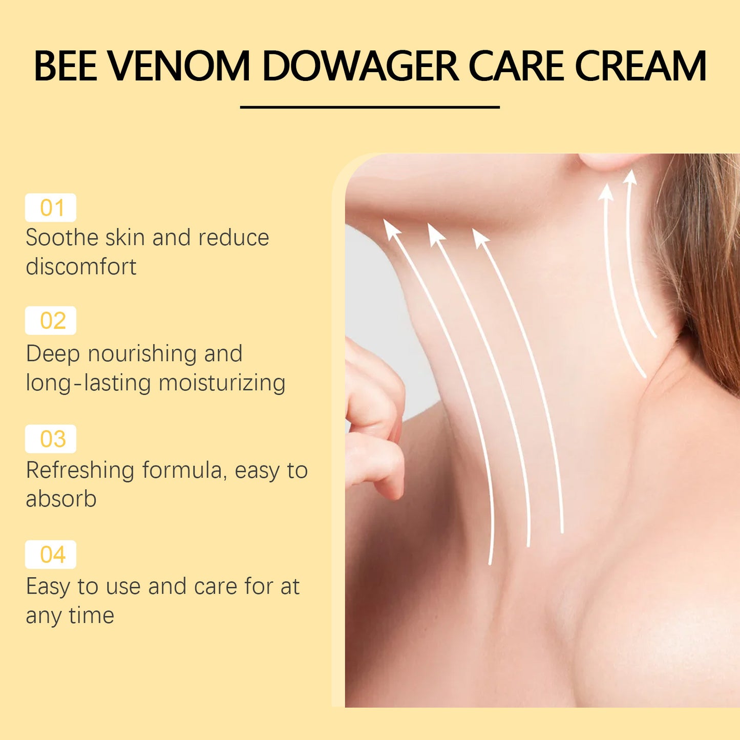 Ximonth Bee Venom Royal Concubine Neck and Back Care Cream Relieves Discomfort in Shoulders, Neck and Back Rich Bag Neck Repair Cream