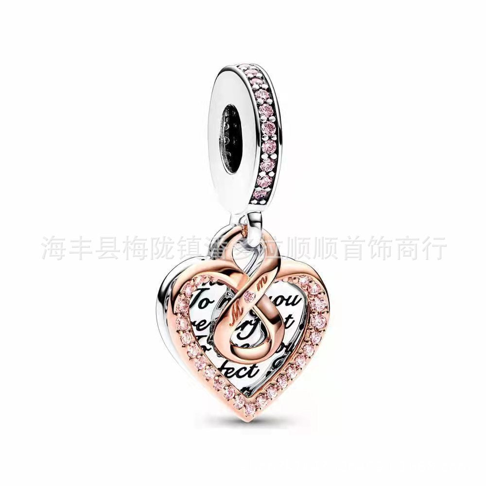 Panjia beads sterling silver S925 blue starry sky pendant pumpkin car dream catcher ocean heart beaded beads pendant