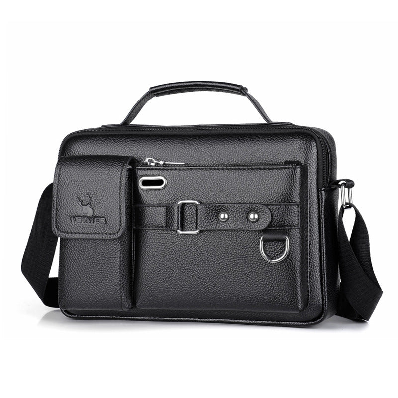 Cross-border men's shoulder messenger bag business commuter men's shoulder bag high-end men's shoulder bag men's bag