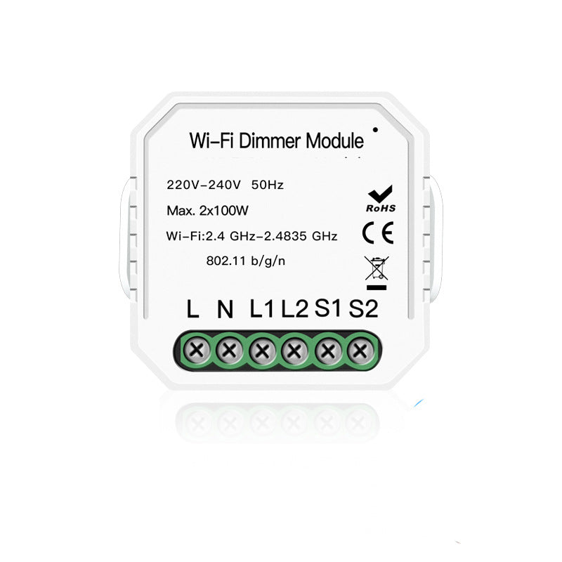 Tuya smart wifi dimmer switch independent control timer concealed dimmer supports Alexa, Google