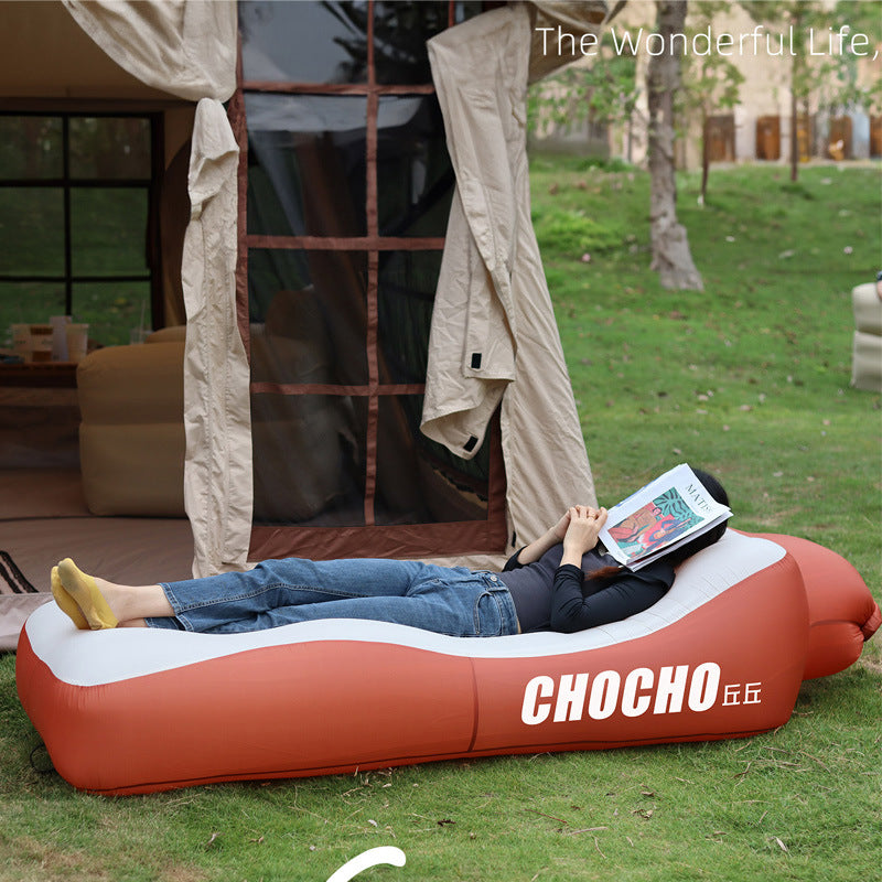 Shenzhen factory 2022 hot-selling amphibious lazy inflatable bed outdoor camping fast inflatable sofa