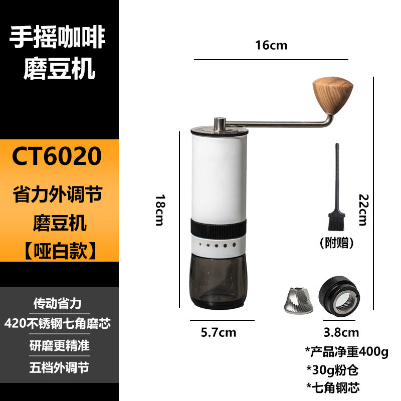 Amazon cross-border coffee bean grinder hand-cranked grinder stainless steel grinder hand-crushed coffee machine hot sale spot