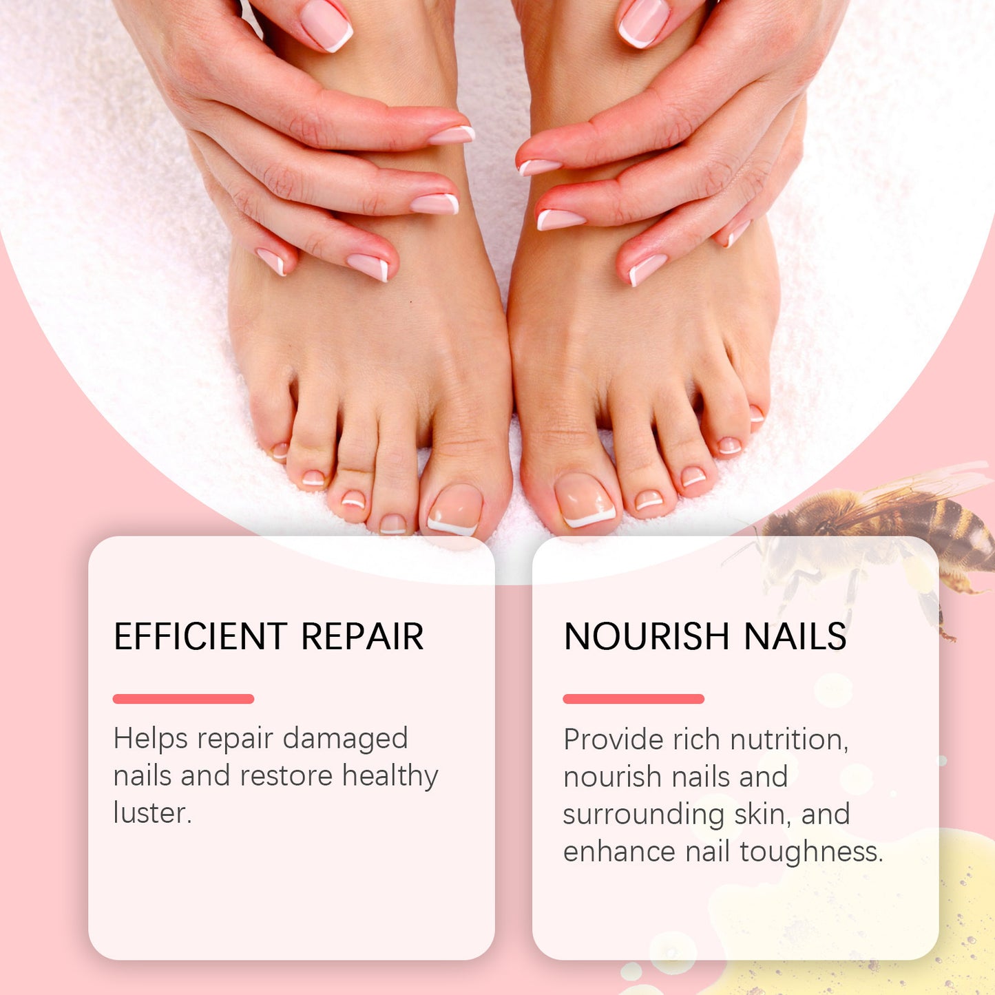 OUHOE Onychomycosis Repair Liquid Foot Care Moisturizing Cleansing Anti-Barb Onychomycosis Repair Nourishing Liquid