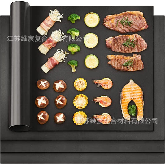 Amazon outdoor grill mat Teflon high temperature cloth baking sheet BBQ oven mat high temperature resistant non-stick baking mat