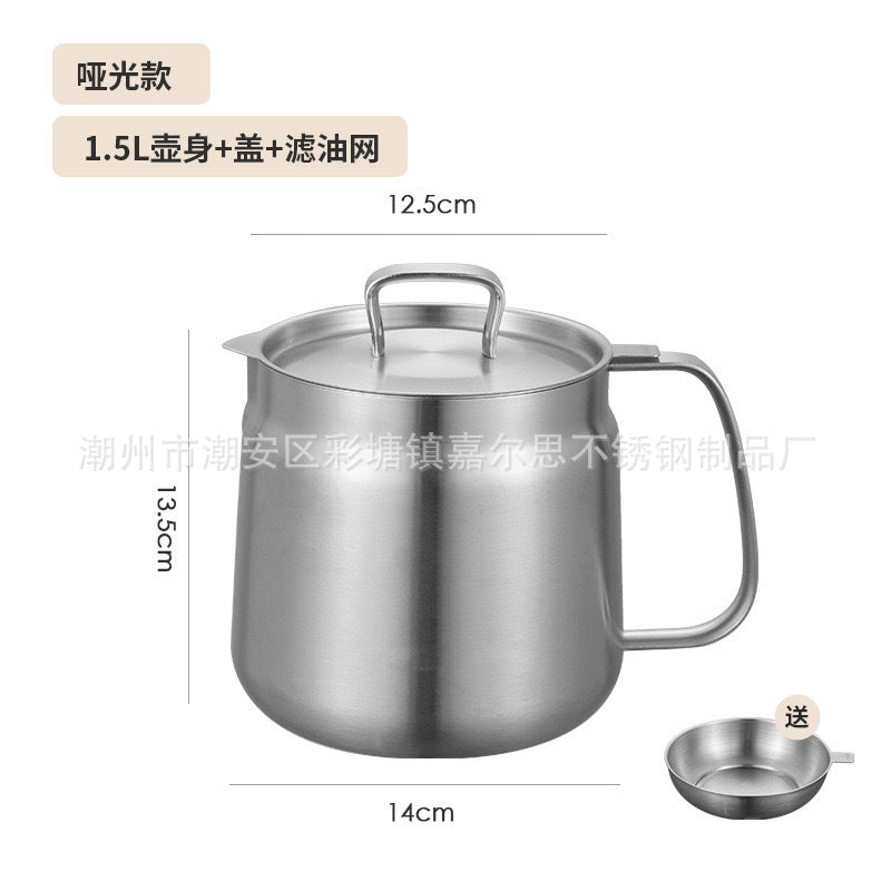 304 stainless steel frying pan tempura frying pan household temperature controllable frying pan oil saving source manufacturer with filter