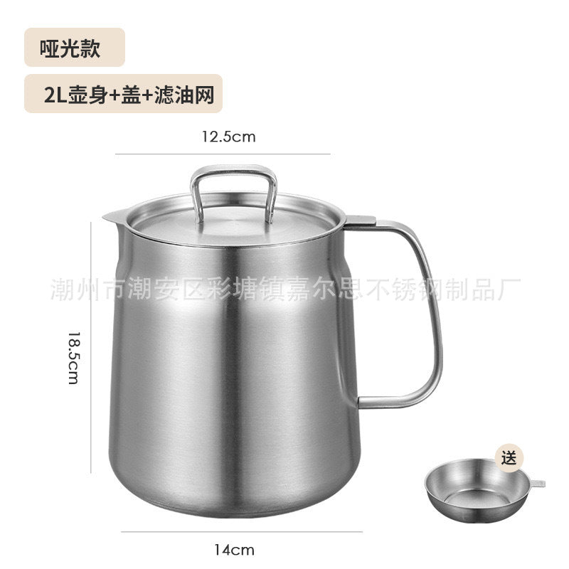 304 stainless steel frying pan tempura frying pan household temperature controllable frying pan oil saving source manufacturer with filter