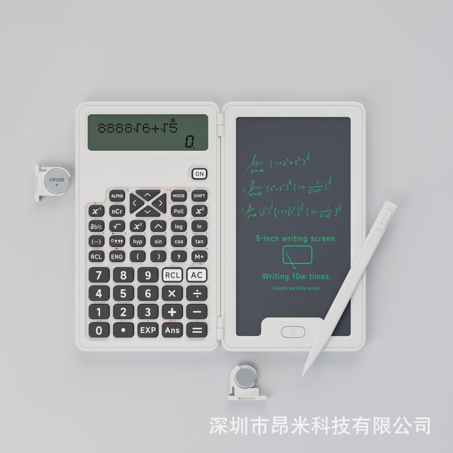 Calculator handwriting tablet learning business office portable folding LCD writing tablet calculator function science