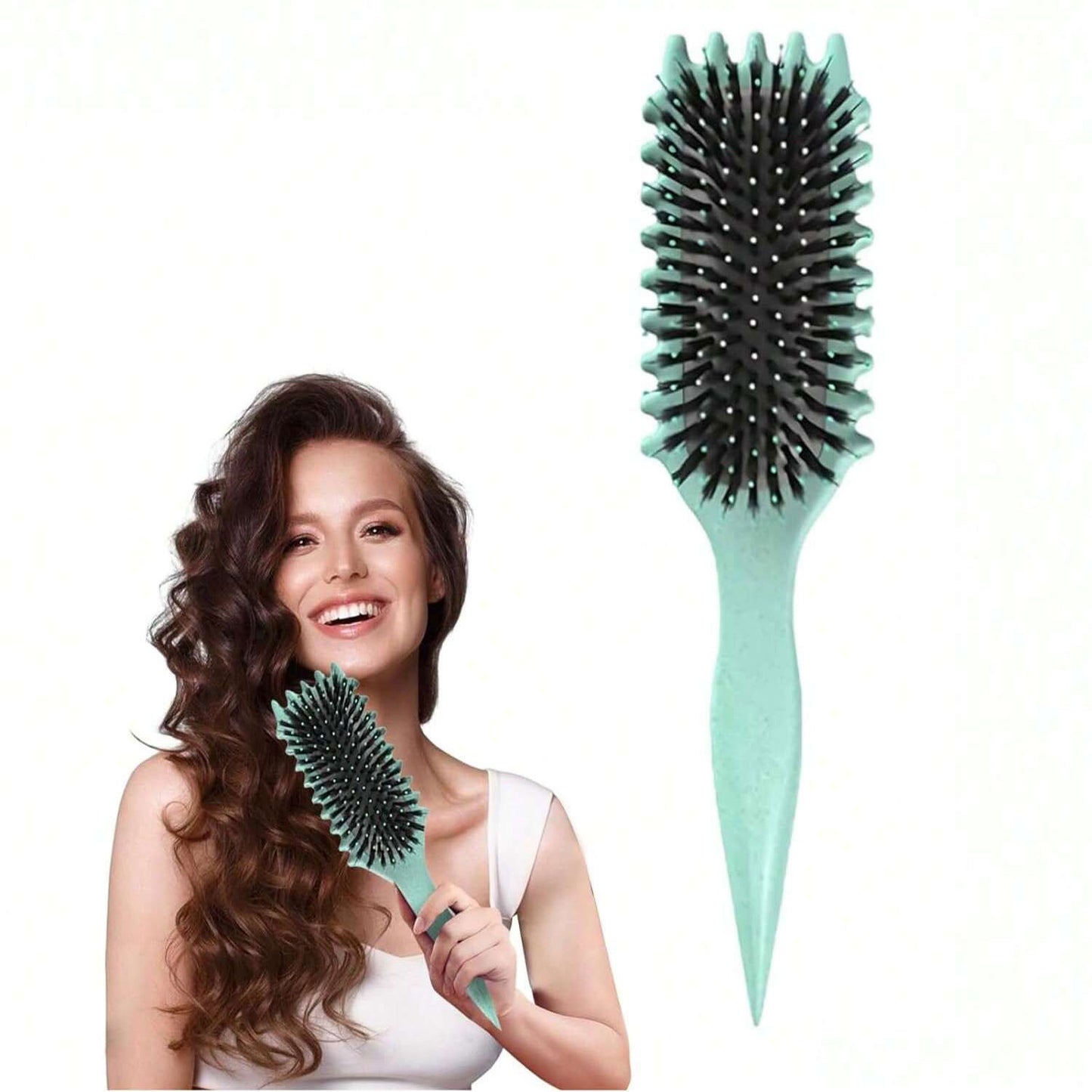 Hot Comb Wholesale Bounce Curl Defining Styling Brush Massage Comb Air Cushion Comb Curling Comb Cross-border Comb Factory