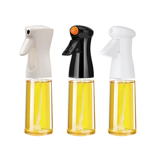 Glass oil sprayer household kitchen oil tank pot soy sauce vinegar seasoning bottle edible oil leak-proof oil pot atomizing oil spray bottle