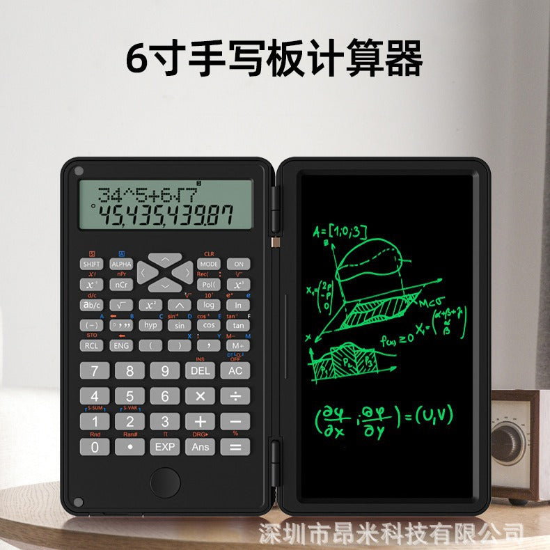 Calculator handwriting tablet learning business office portable folding LCD writing tablet calculator function science