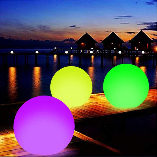 Internet celebrity PVC inflatable luminous ball export remote control LED flash beach ball courtyard outdoor luminous ball wholesale