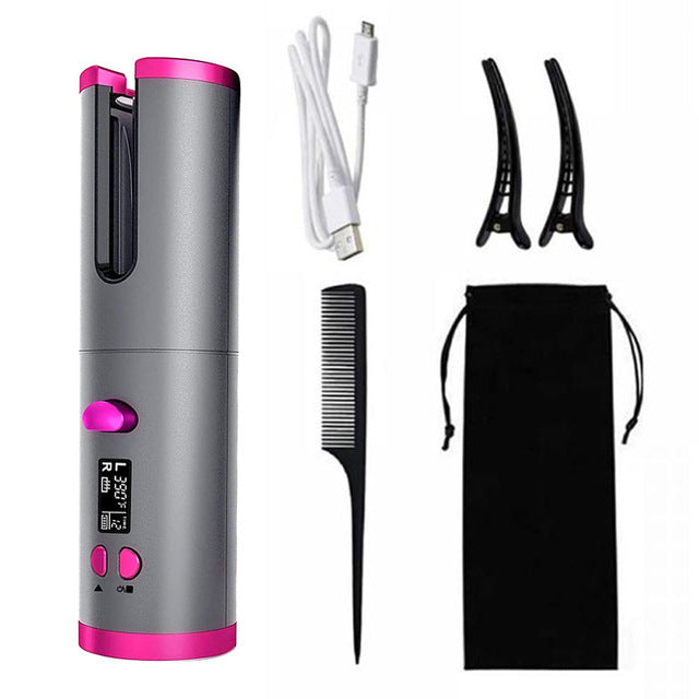 Cross-border electric fully automatic curling iron wireless automatic curling iron rotating styling portable hairdressing tool home curling