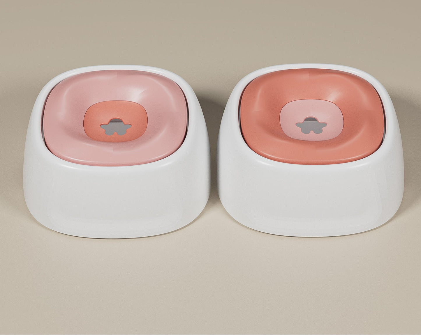 Non-wetting floating water bowl for dogs, transparent floating water bowl for pets, anti-tipping.