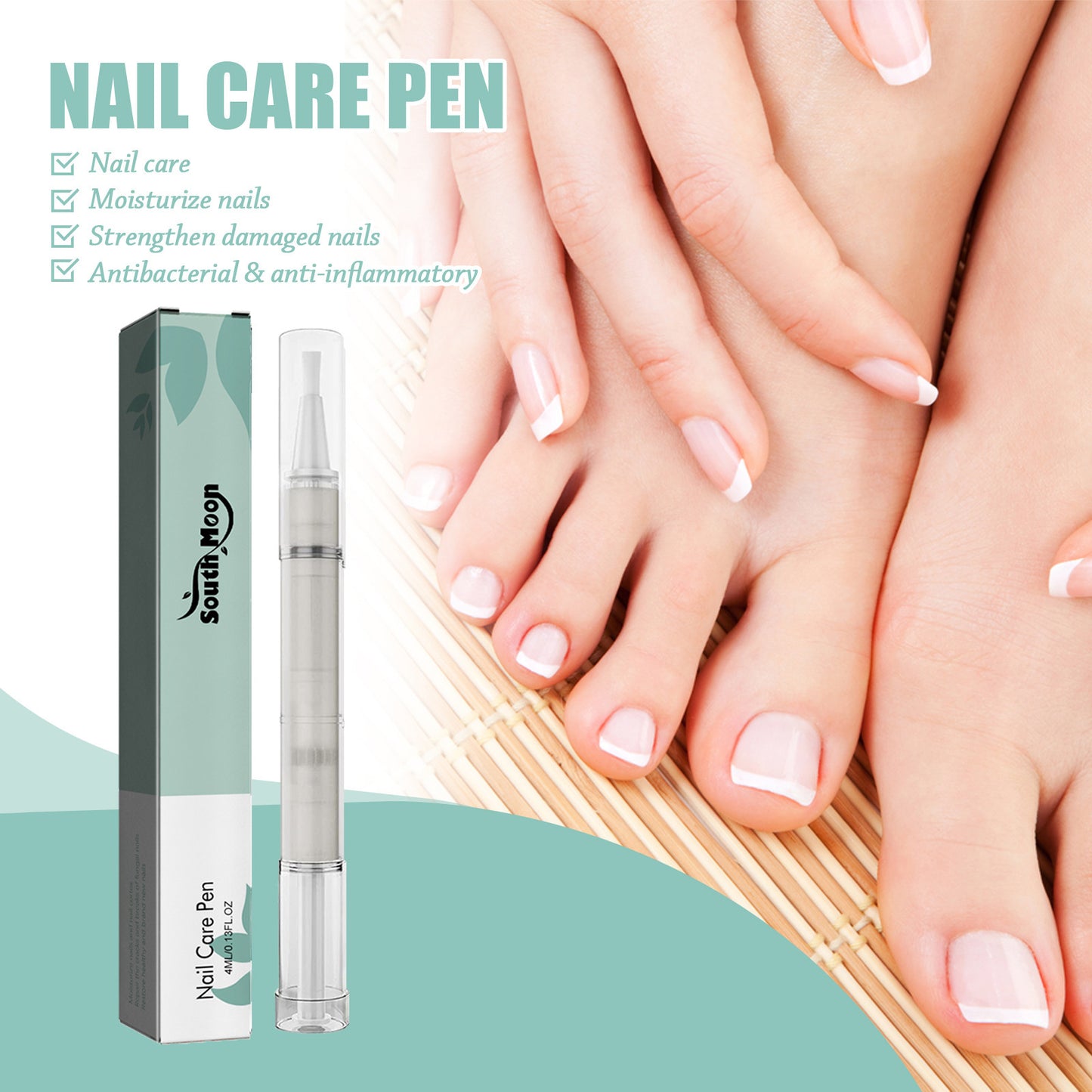 South moon nail repair pen nail remover dead skin barbs onychomycosis care nutrition moisturizing repair pen