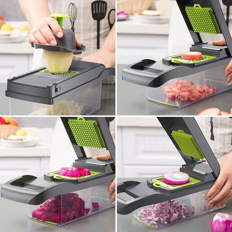 Cross-border kitchen artifact vegetable cutting artifact multi-function dicer shredder grater slicer kitchen supplies