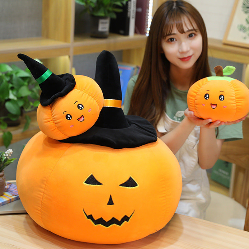 Halloween Pumpkin Pillow Plush Toy Cushion Children Cute New Ragdoll Girls Gift Wholesale