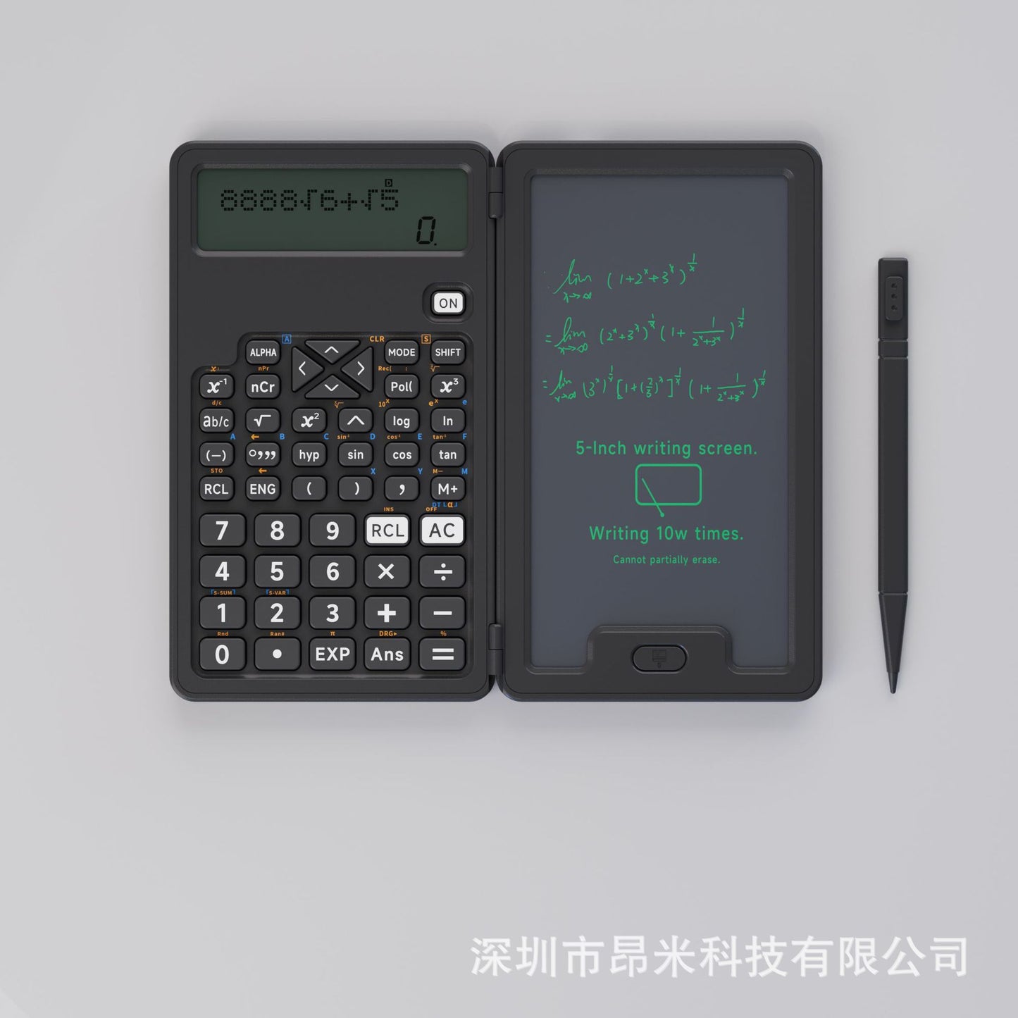 Calculator handwriting tablet learning business office portable folding LCD writing tablet calculator function science