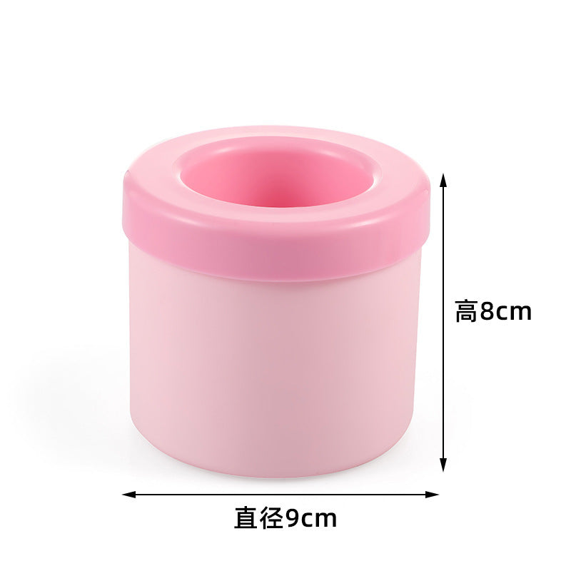 Manufacturer round ice tray wholesale 3D ice making easy demoulding food silicone mold ice storage box 1.3cm ice cubes