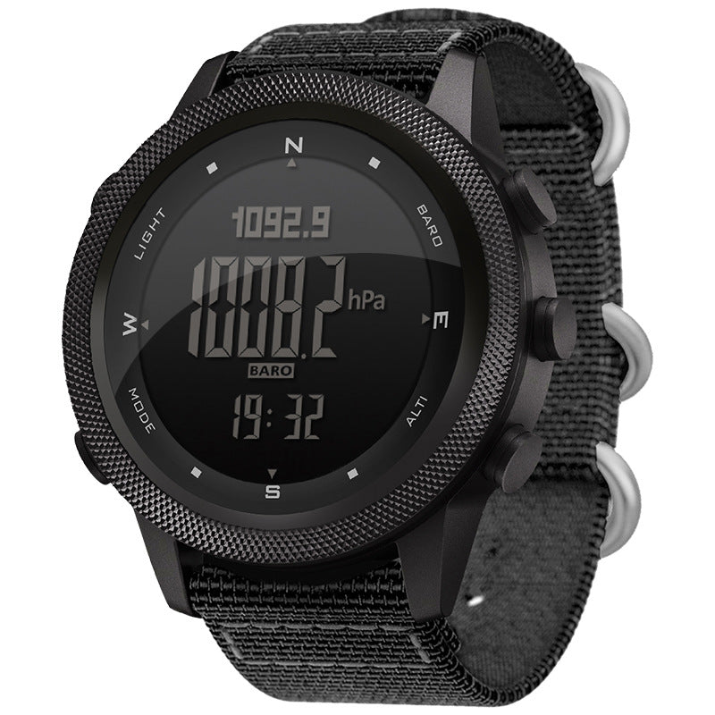 Outdoor mountaineering sports watch swimming waterproof compass multi-function electronic watch altitude air pressure temperature metronome