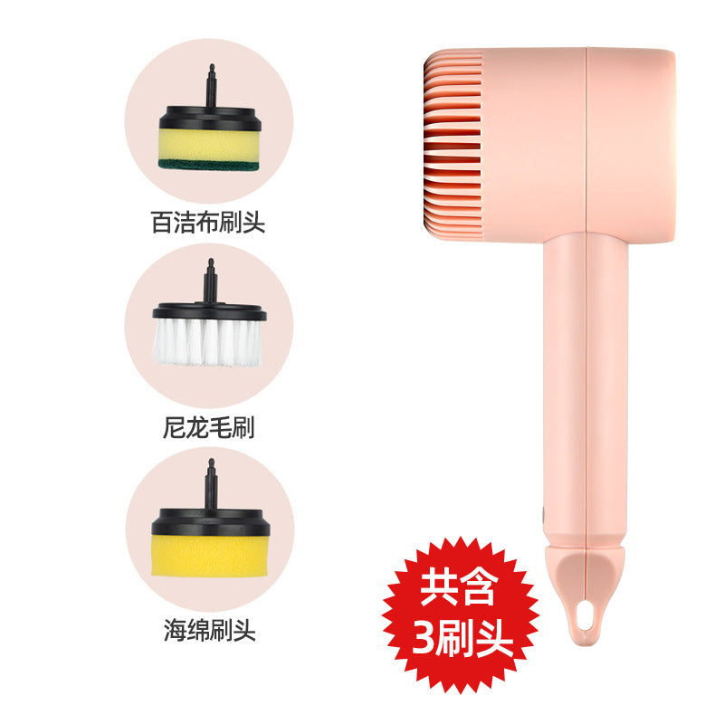 Electric cleaning brush multifunctional household kitchen and bathroom dish and shoe brush artifact handheld wireless bottle brush rechargeable