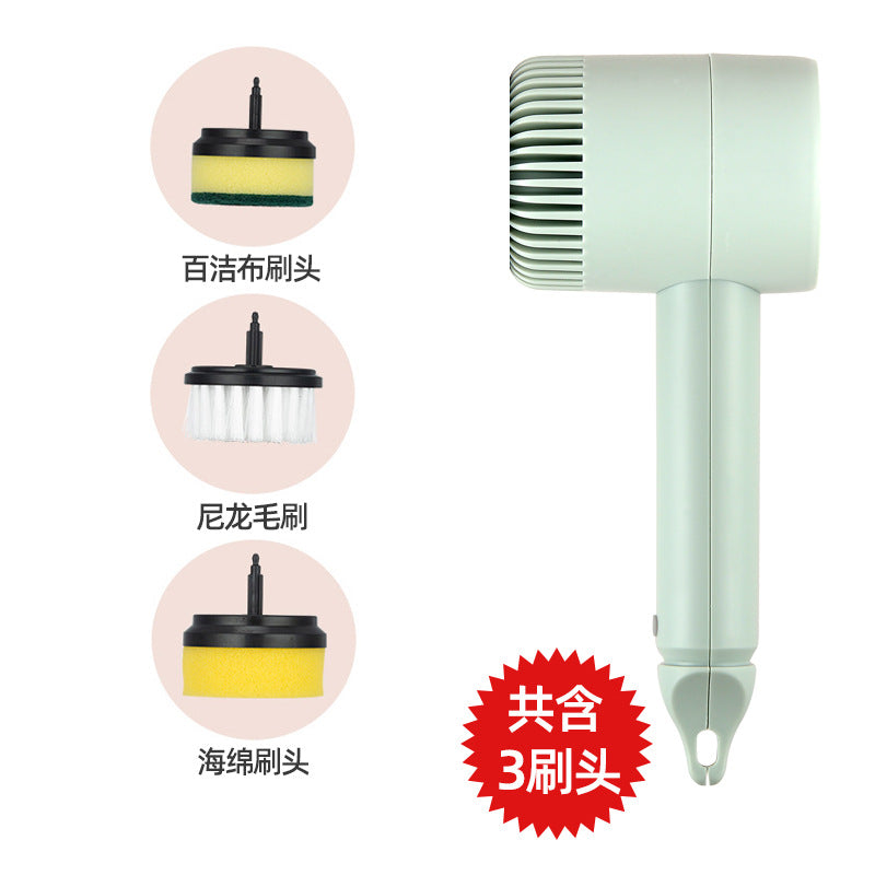 Electric cleaning brush multifunctional household kitchen and bathroom dish and shoe brush artifact handheld wireless bottle brush rechargeable