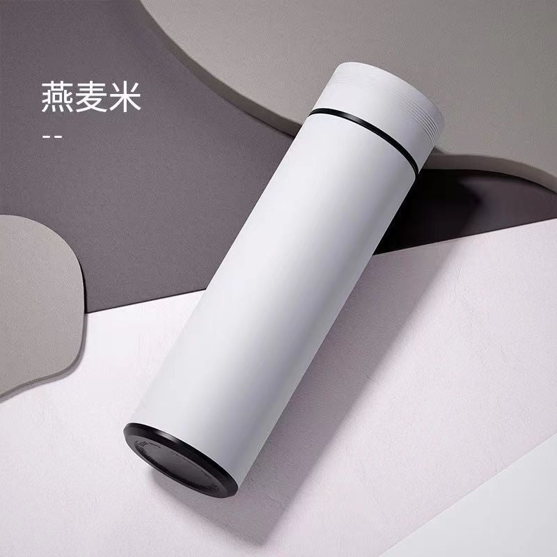 Smart thermos cup male and female students portable water cup creative personality trend large capacity simple temperature measurement tea cup