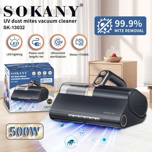 Export SOKANY13032 household ultrasonic mite removal device ultraviolet disinfection mite removal machine with LED light