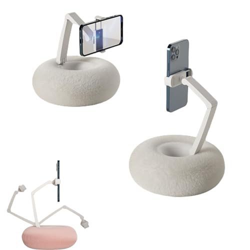 Cross-border furry bowl Kindle mobile phone universal adjustable rotating bracket tablet pillow mobile phone holder