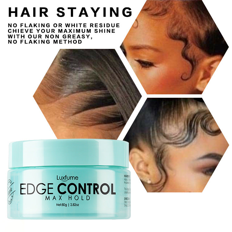 Edge Control hair wax for sideburns with fruity fragrance, non-greasy, glossy and white-free hair wax for sideburns