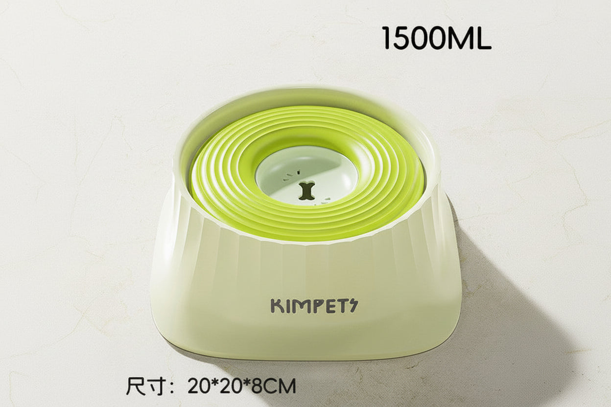 Non-wetting floating water bowl for dogs, transparent floating water bowl for pets, anti-tipping.