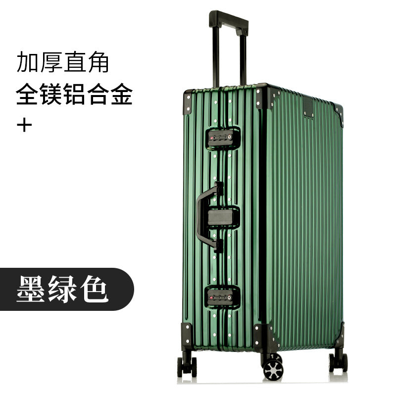 All-aluminum magnesium suitcase aluminum frame trolley suitcase password box 20 inch cabin suitcase 24 high value one piece drop shi