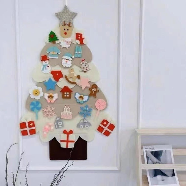 Cross-border new felt Christmas tree Christmas decorations children DIY felt cloth Christmas tree Christmas children's ornaments