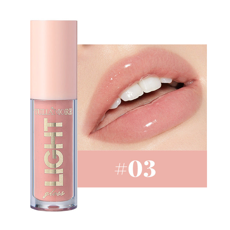 Amazon's best seller moisturizing candy lip glaze mirror pearlescent nude lip gloss 12 color lip gloss oil