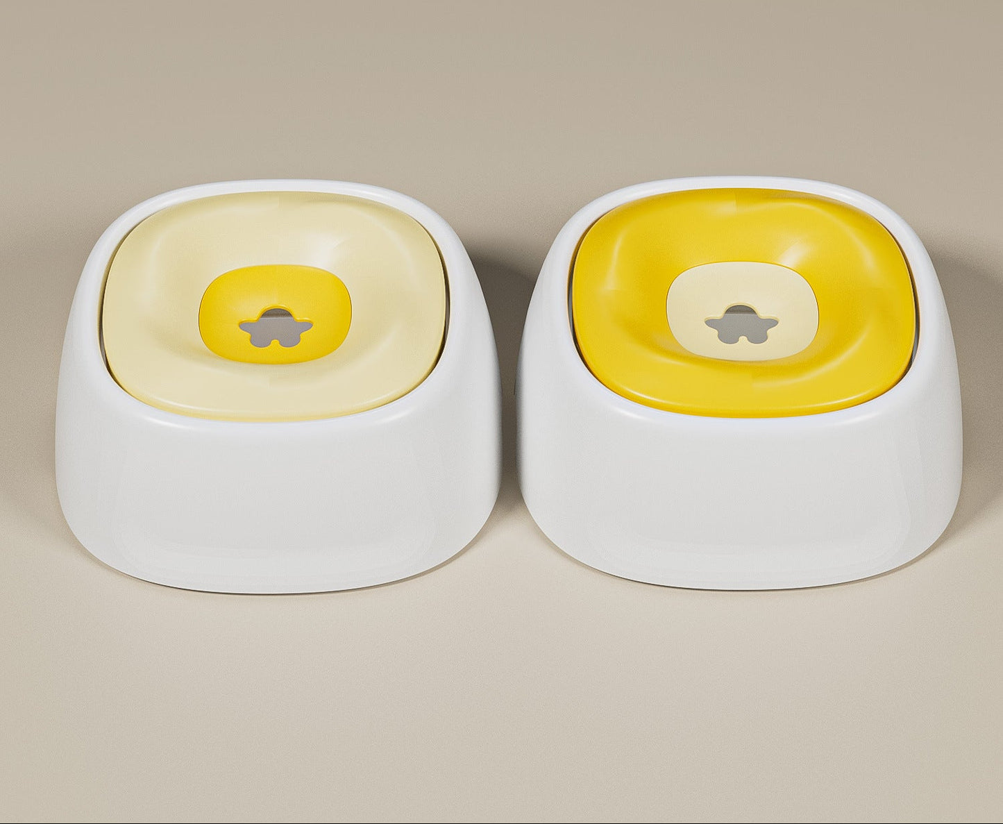 Non-wetting floating water bowl for dogs, transparent floating water bowl for pets, anti-tipping.