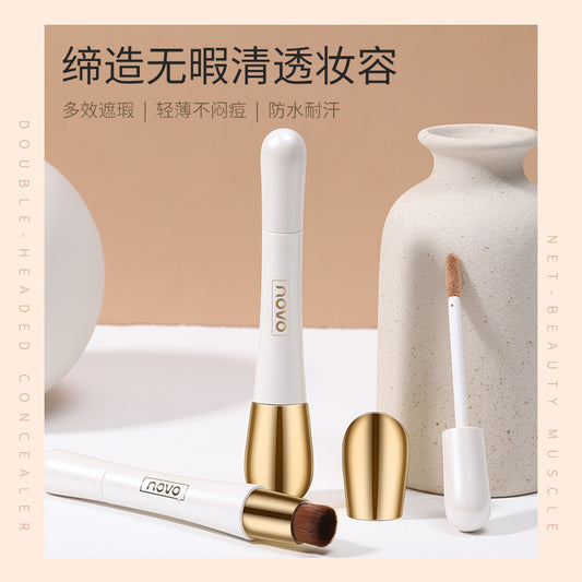 NOVO double-headed concealer stick concealer pen to cover dark circles, spots, acne marks, face concealer