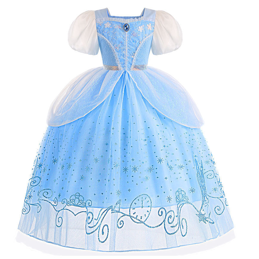 Halloween Cinderella new tutu skirt Cinderella children's clothing cotton dress skirt Princess Aisha a generation