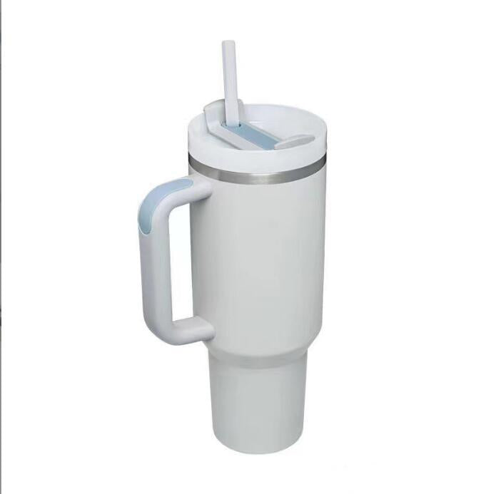 Ice Cup 304 Stainless Steel 40oz Car Cup Large Capacity Thermos Cup Straw Cup Cold Coffee Car Water Cup