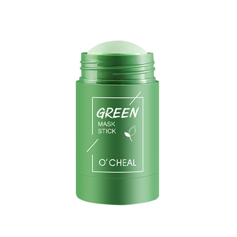 OCHEAL cross-border MASK green tea solid mask cleansing stick bamboo charcoal deep cleansing pores mud mask moisturizing hydration