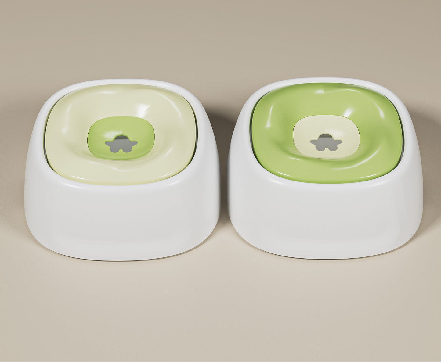 Non-wetting floating water bowl for dogs, transparent floating water bowl for pets, anti-tipping.